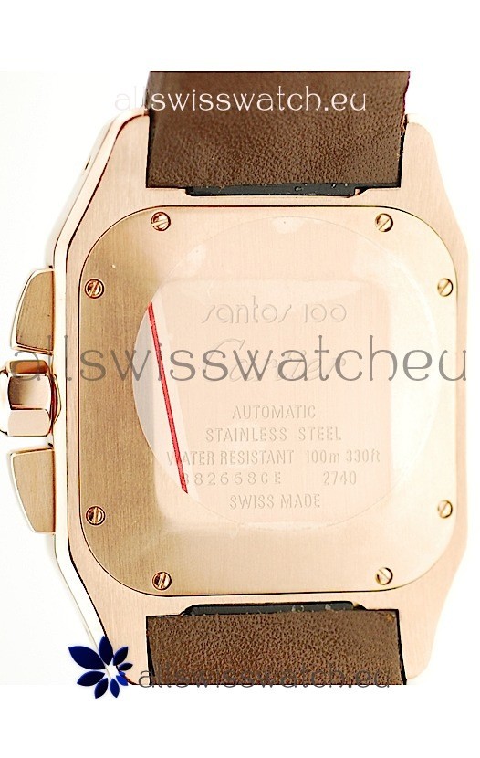 IMG_9081 Cartier Santos 100 Gold Replica 4