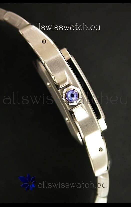IMG_9081 Cartier Santos- Automatic Movement in Gold Numerals Replica 4