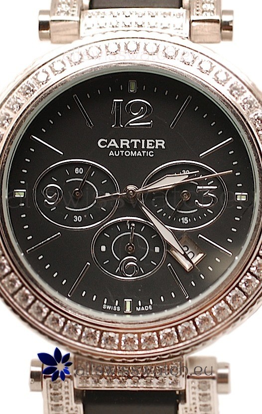 IMG_9081 Cartier Pasha Seatimer Swiss Diamonds Replica 4