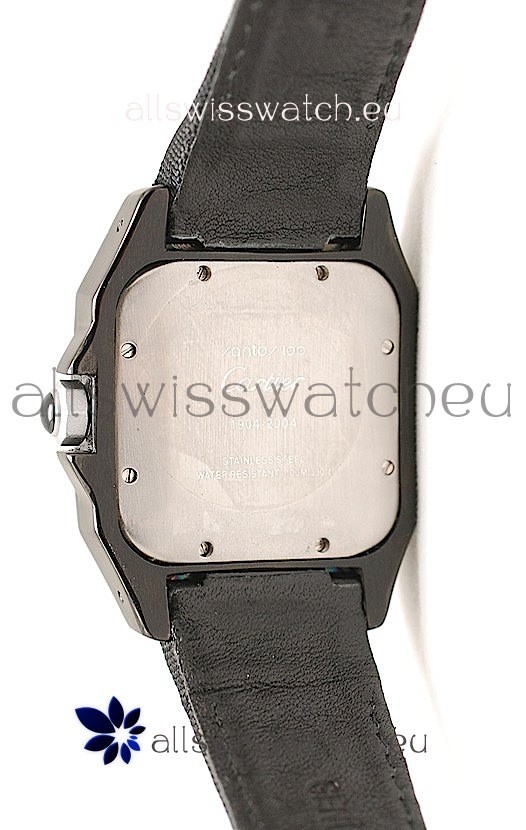 IMG_9081 Cartier Santos 100in Black Dial Replica 4