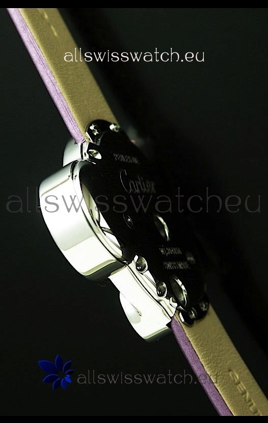 IMG_9081 Cartier Jewellery Pearl Diamond in Purple Strap Replica 4