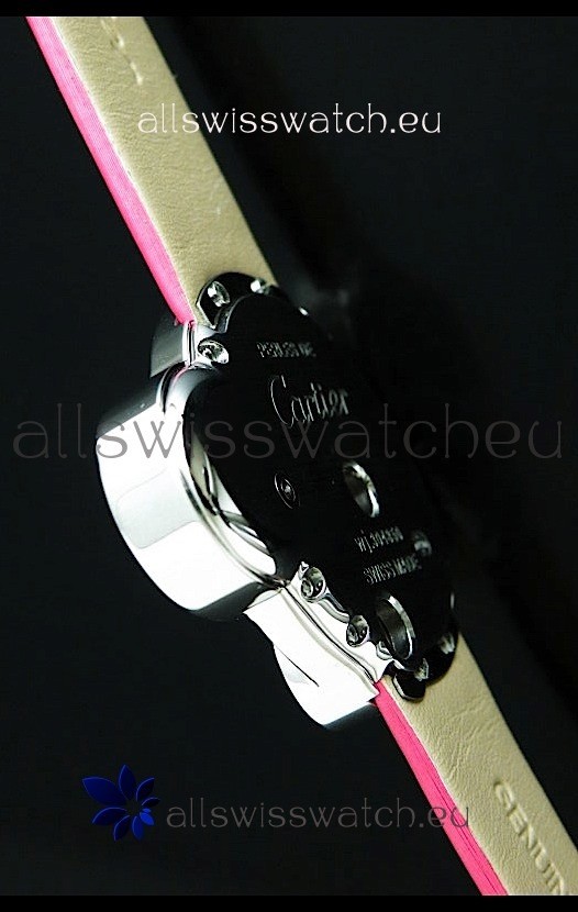 IMG_9081 Cartier Jewellery Pearl Diamond in Pink Strap Replica 4