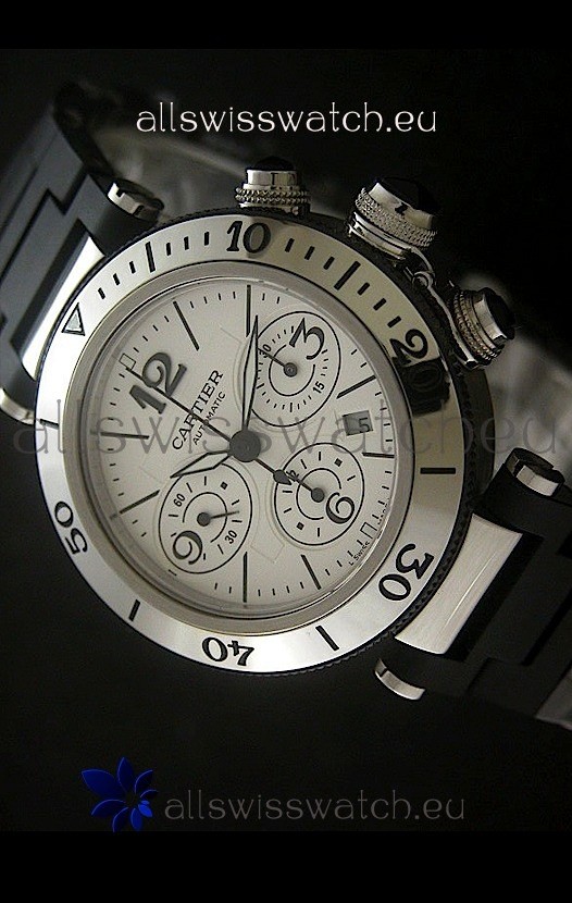 IMG_9081 Cartier Pasha dein White Dial Replica 4