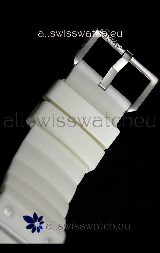 IMG_9081 Cartier Santos Automatic in White Dial Replica 4