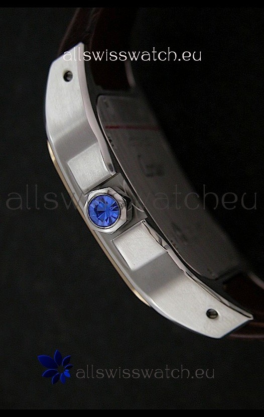 IMG_9081 Cartier Santos inin White Dial Replica 4