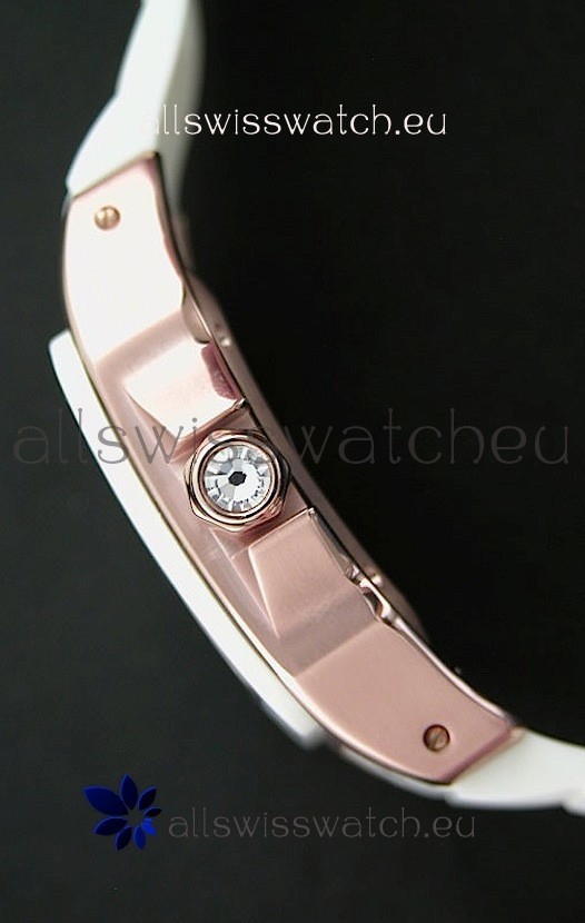 IMG_9081 Cartier Santos 100in Pink Gold Casing Replica 4