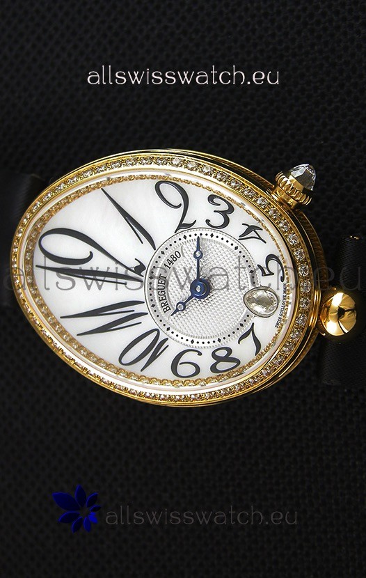 IMG_9081 Breguet Reine De Naples Ladies 1:1 18K Yellow Gold Replica 4