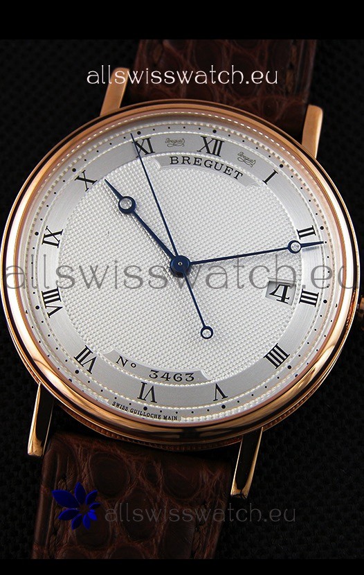 IMG_9081 Breguet Classique 5177BR/15/9V6 Rose Gold with Roman Hour Markers Replica 4