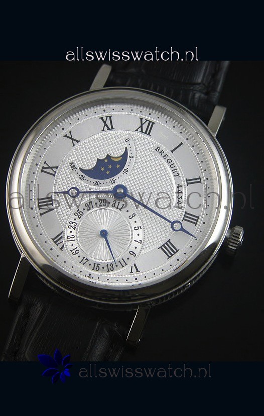 Breguet Classique Moonphase Stainless Steel Replica 4