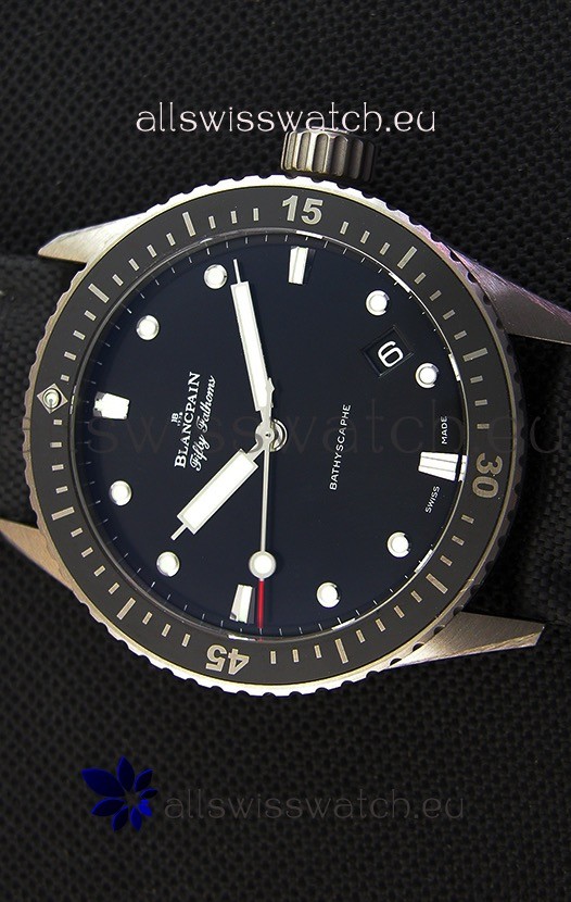 IMG_9081 Blancpain Fifty Fathoms BATHYSCAPHE Titanium Edition 1:1 Replica 4