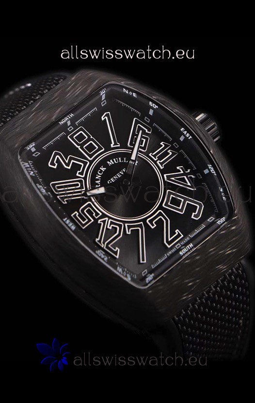 IMG_9081 Franck Muller Vanguard Carbon Casing Black Indexes Replica 4
