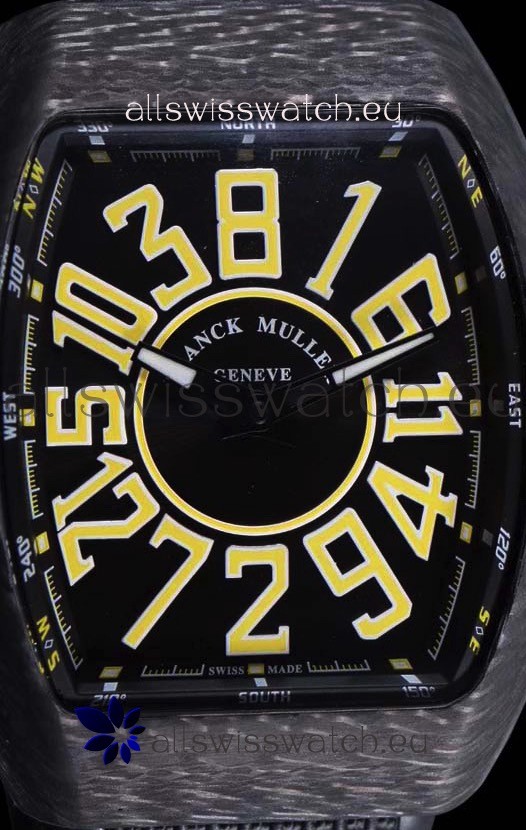 IMG_9081 Franck Muller Vanguard Carbon Casing Black Indexes Replica 4