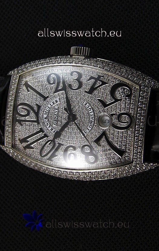 IMG_9081 Franck Muller Casablanca Automatique 8880 1:1 Ultimate Mirror with Diamonds Replica 4