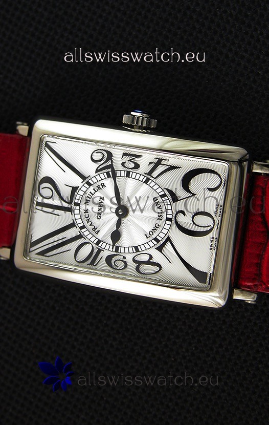 IMG_9081 Franck Muller Long Island Ladies in Quartz Movement Red Strap Replica 4
