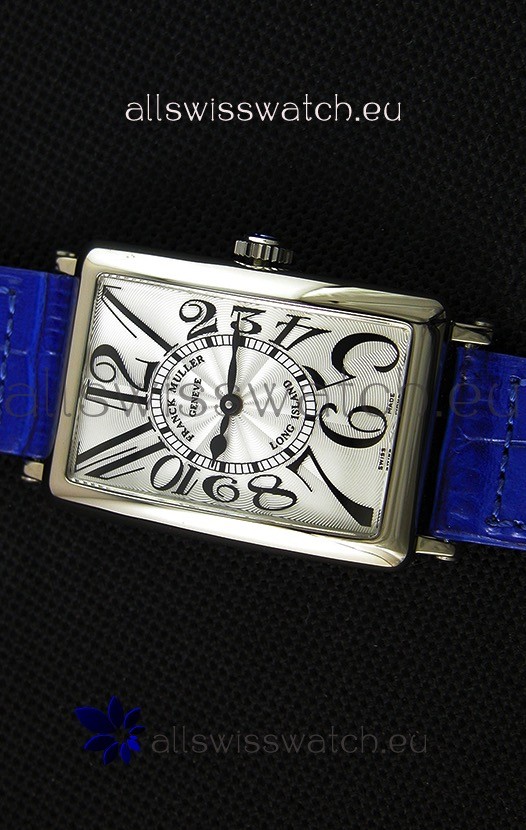 IMG_9081 Franck Muller Long Island Ladies in Quartz Movement Blue Strap Replica 4
