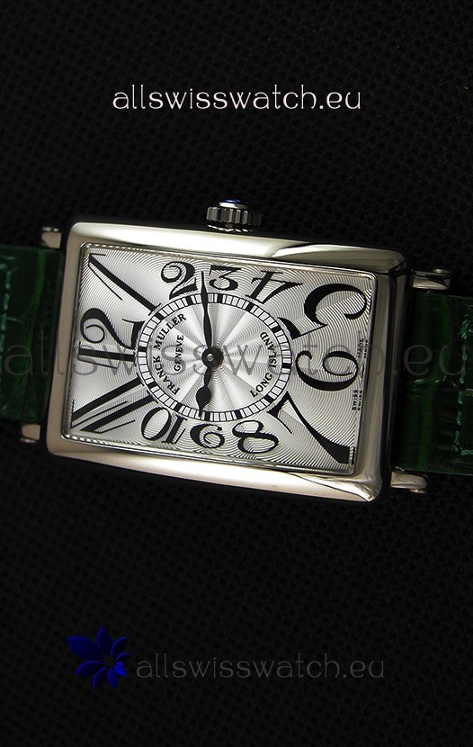 IMG_9081 Franck Muller Long Island Ladies in Quartz Movement Green Strap Replica 4
