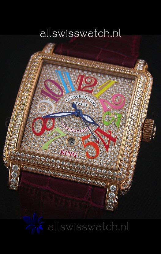 IMG_9081 Franck Muller Conquistador King Automatic Crazy Colors Replica 4