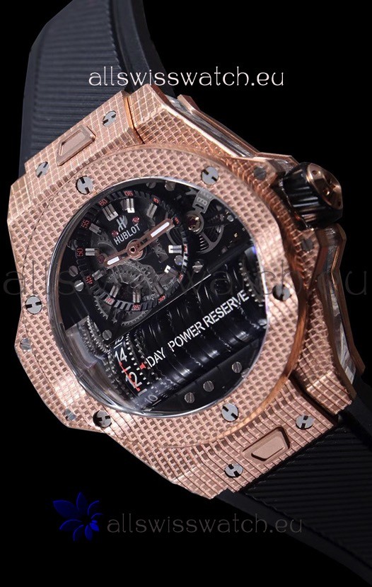 IMG_9081 Hublot Big Bang MP-11 Power Reserve 3D Gold Carbon Replica 4