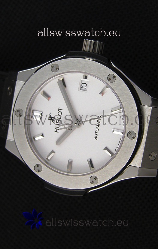IMG_9081 Hublot Big Bang Classic Fusion 38MM 1:1 Mirror White Dial Replica 4
