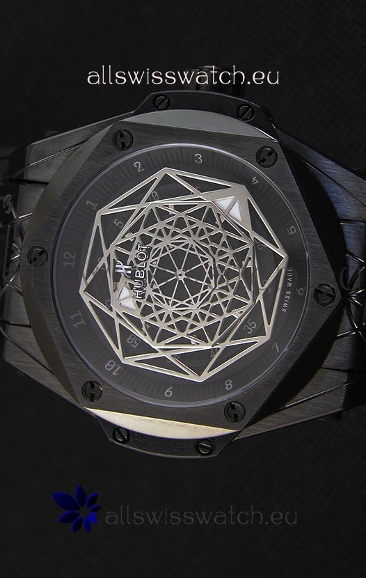 IMG_9081 Hublot Big Bang Sang Bleu 45MM Black PVD Coated Replica 4