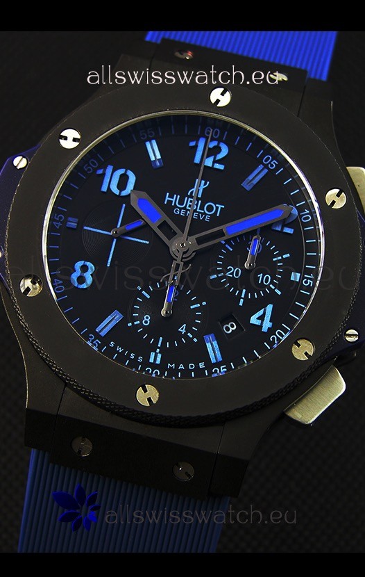 IMG_9081 Hublot Big Bang All Black PVD Blue1:1 Mirror Replica 4