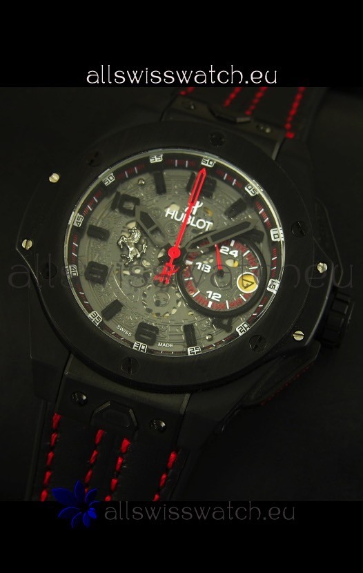 IMG_9081 Hublot Big Bang Ferrari Quartz Movement in PVD Case Replica 4