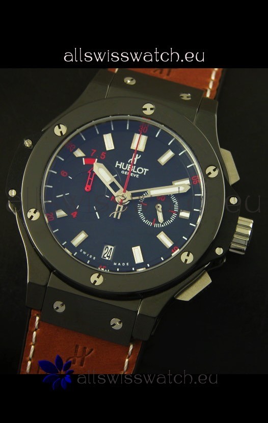 IMG_9081 Hublot Big Bang Stainless Ceramic Case/Bezel Quartz 45MM Replica 4