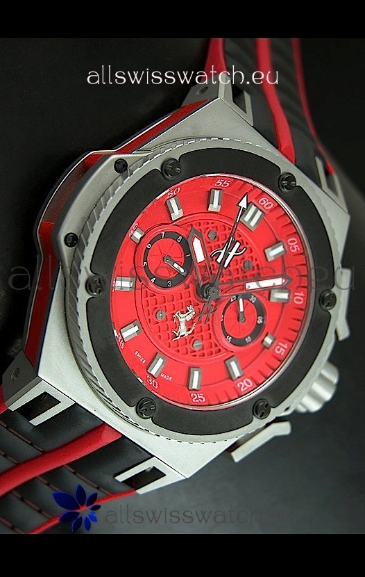 IMG_9081 Hublot King Power Ferrari Edition- Black Strap Replica 4