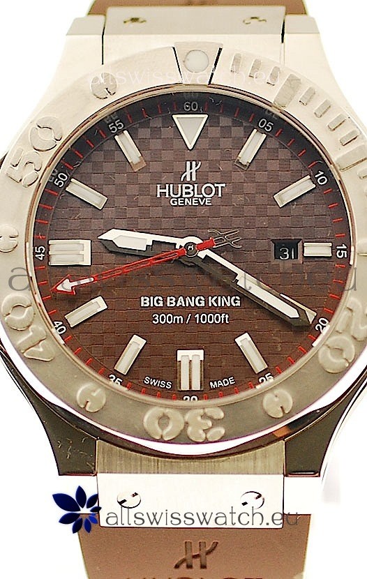 IMG_9081 Hublot Big Bang King in Steel Case Palladium Coated Bezel Replica 4