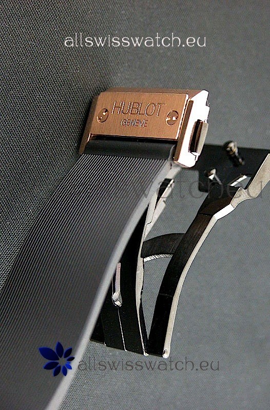 IMG_9081 Hublot Fusion Bang in Rose Gold Case Diamonds Bezel Replica 4