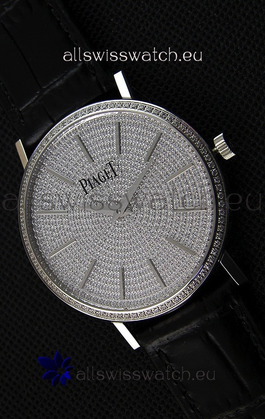 IMG_9081 Piaget Altiplano G0A36128 Paved Diam Dial Quartz in Steel Case Replica 4