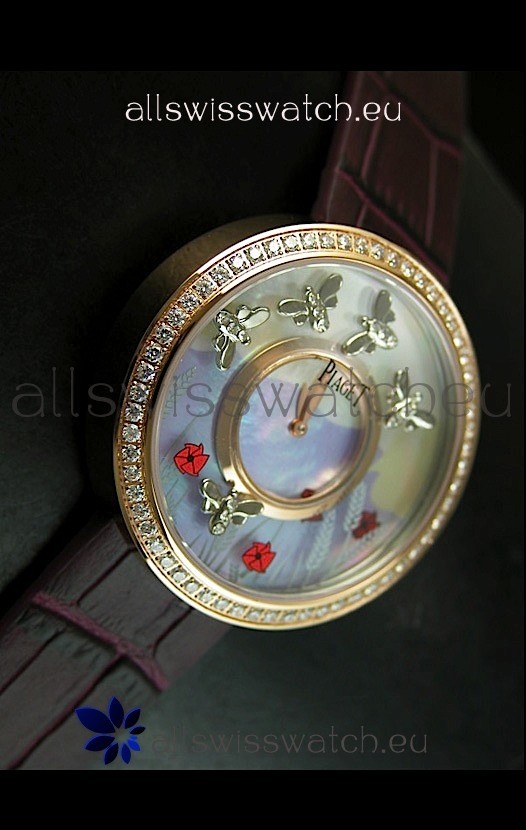IMG_9081 Piaget Altiplano Ultra-Thin Quartz Movement Ladies with Brown Strap Replica 4