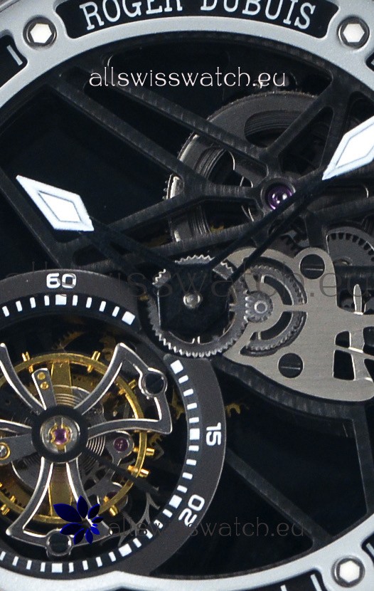 Roger Dubuis Excalibur Spider Flying Tourbillon Skeleton Titanium Casing 1:1 Mirror Replica 4