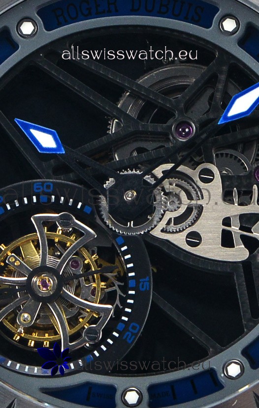 Roger Dubuis Excalibur Spider Flying Tourbillon Skeleton Titanium Casing 1:1 Mirror Replica 4