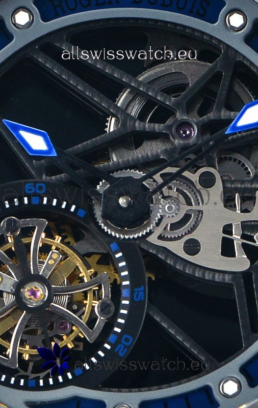 Roger Dubuis Excalibur Spider Flying Tourbillon Skeleton Titanium Casing 1:1 Mirror Replica 4