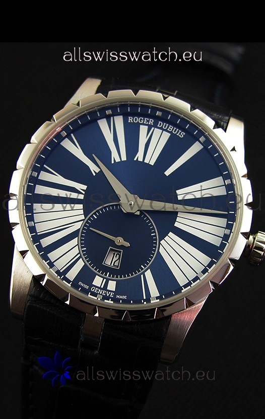 Roger Dubuis Excalibur RDDBEX0378 Steel Blue Replica 4