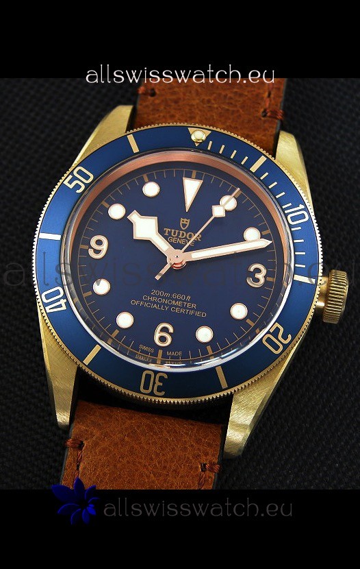 IMG_9081 Tudor Heritage Bronze Black Bay Blue Bucherer Limited Edition 1:1 Mirror Replica 4