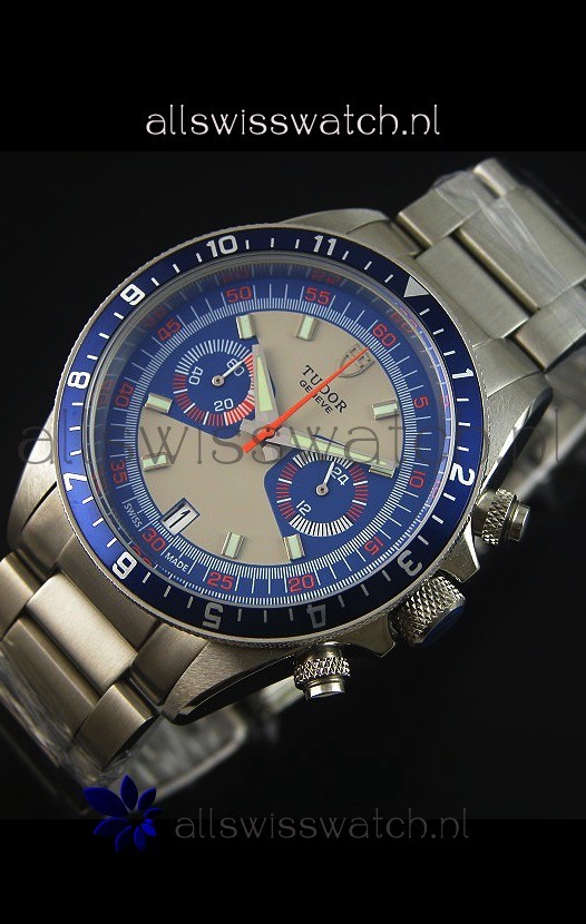 IMG_9081 Tudor Heritage Chrono Blue 1:1 Mirror REF# 70330B Replica 4