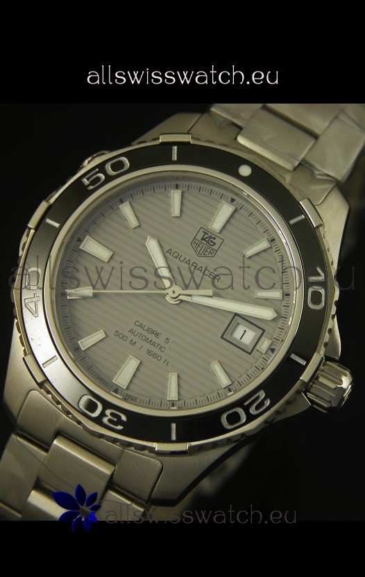 IMG_9081 Tag Heuer Aquaracer Calibre 5 Grey Dial - 1:1 Mirror Edition Replica 4