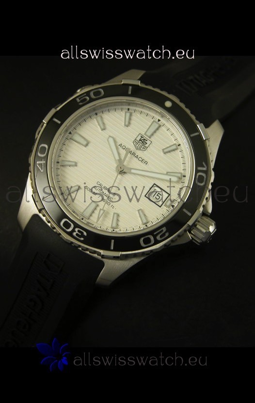 IMG_9081 Tag Heuer Aquaracer Calibre 5 White Dial - 1:1 Mirror Edition Replica 4