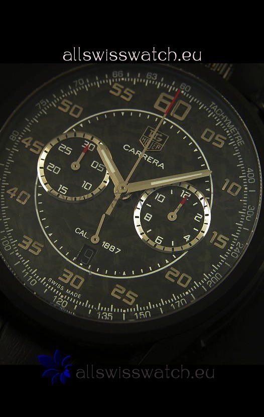 IMG_9081 Tag Heuer Carrera 1887 Jack Heuer Edition - Carbon Dial Replica 4
