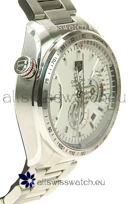 Tag Heuer Grand Carrera Calibre 36in White Dial Replica 4