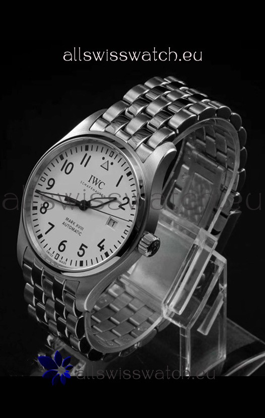 IMG_9081 IWC MARK XVIIIin 904L Steel White Dial 40MM - 1:1 Mirror Replica 4