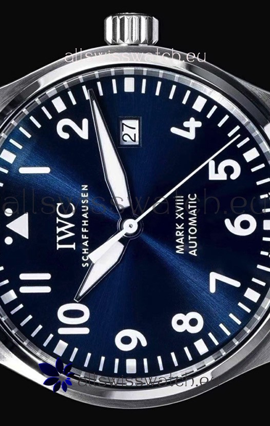 IMG_9081 IWC MARK XVIII Le Petit Prince Edition in 904L Steel Blue Dial 40MM - 1:1 Mirror Replica 4