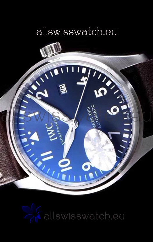 IWC Pilot's MARK XVIII IW327010 Steel Blue Dial Le Petit Prince 904L Steel 1:1 Mirror Replica 4