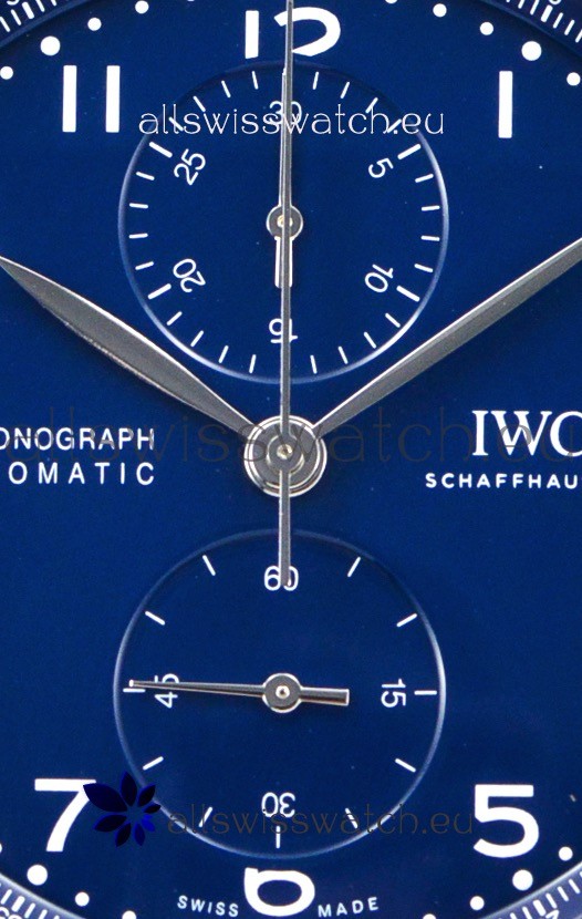 IMG_9081 IWC Portuguese Chronograph Blue Dial 1:1 Mirror Replica 4