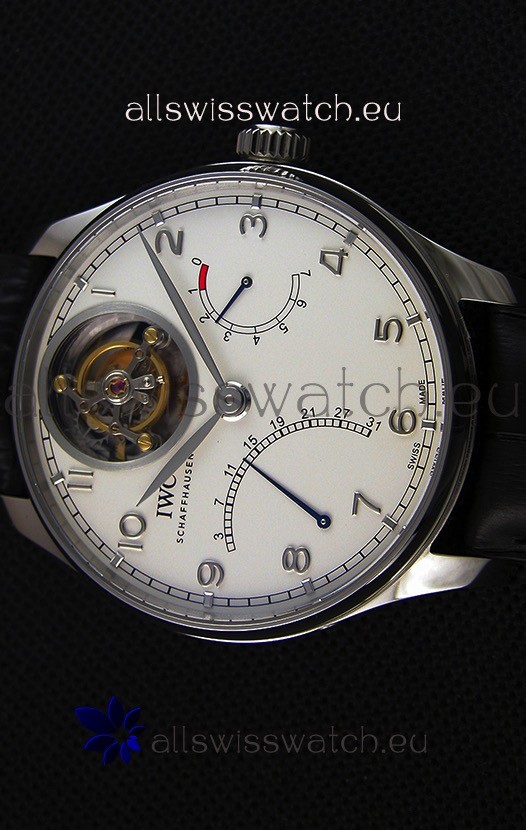 IMG_9081 IWC Portugieser Tourbillon Mystere Retrograde IW504601 White Dial UPDATED 2019 Version Replica 4