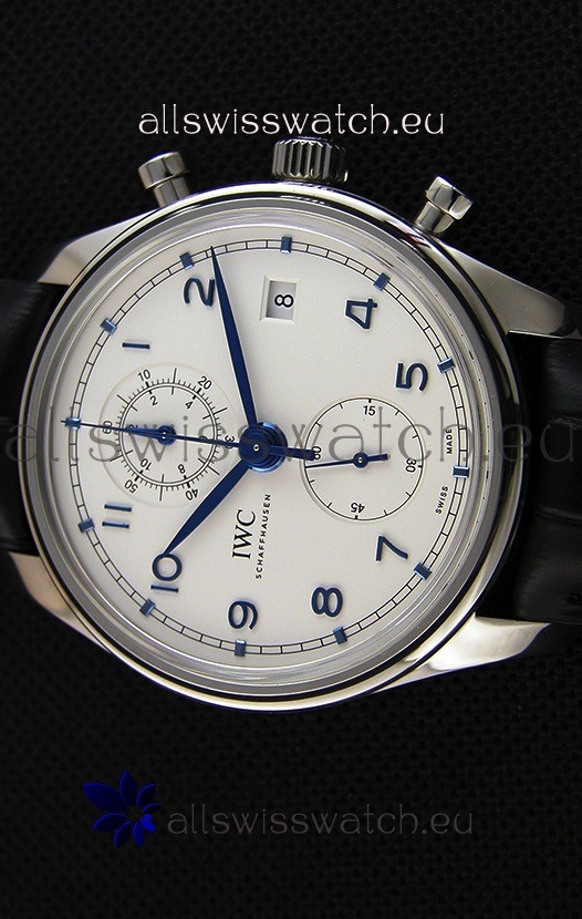 IMG_9081 IWC Portugieser Chronograph Classic IW390302 White Dial Replica 4