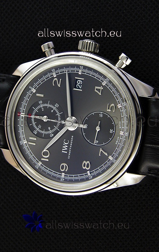 IMG_9081 IWC Portugieser Chronograph Classic IW390302 Grey Dial Replica 4