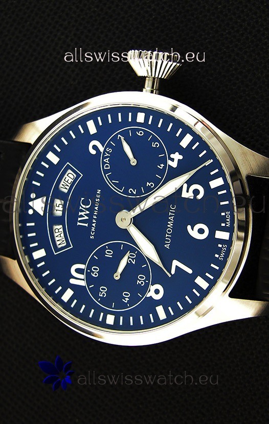 IMG_9081 IWC Big Pilot Annual Calendar IW502702 Spitfire Blue Dial 1:1 Mirror Replica 4